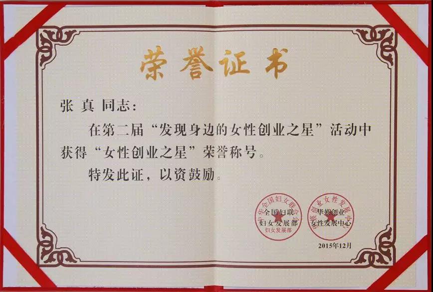 【合作伙伴】云創(chuàng)大數(shù)據張真董事長榮獲全國“女性創(chuàng)業(yè)之星”稱號